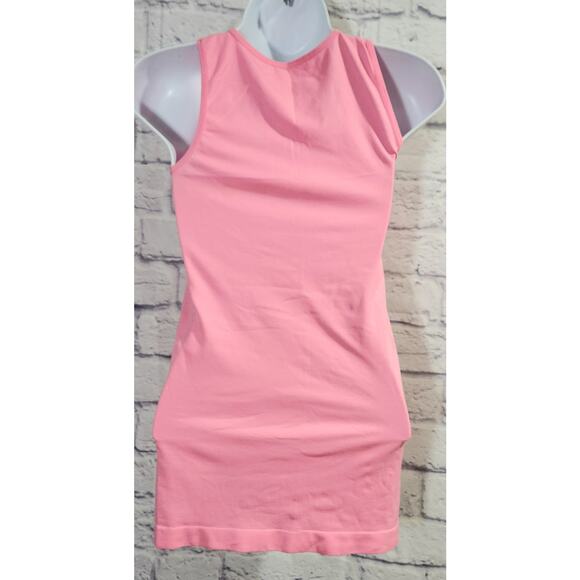 Love Charm Light Pink Round Neck Tank Top One Size Lightweight Soft Stretchy - Picture 3 of 4